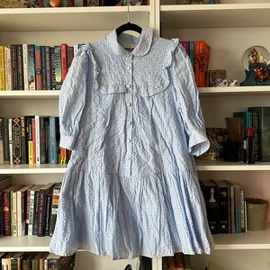 Sandy Liang - BRAND NEW - Target collection Blue Gingham Dress